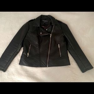 Leather Moto Jacket used X2